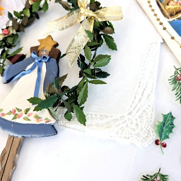 Handmade Wooden Ornament Instant Vintage Christmas Collection Bundle - Picture 7 of 14